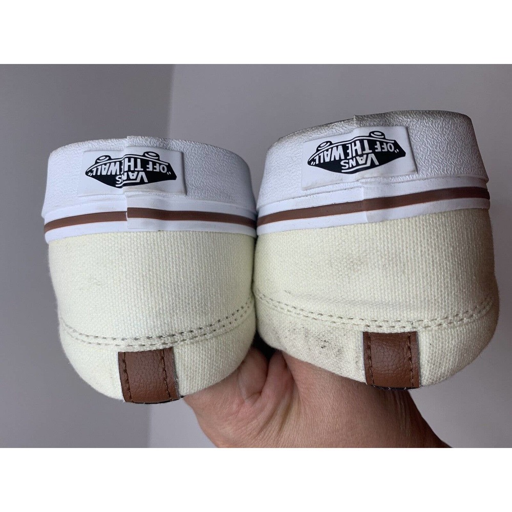 Vans Men's Old Skool Ward Canvas Low-Top Sneakers,cream 9 - Picture 8 of 9